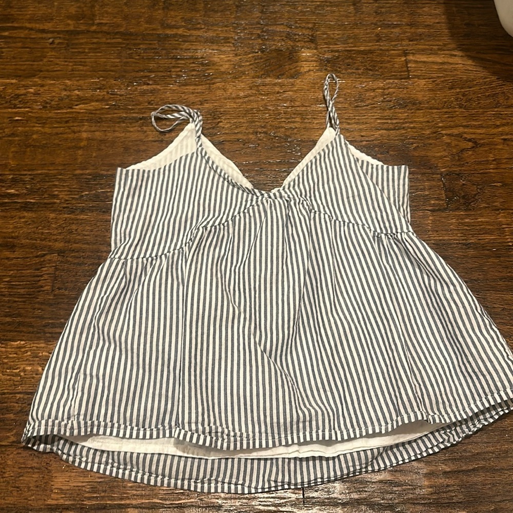 blue and white stripped top - Picture 2 of 2